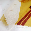 Tissu imprimé en feuille de mousseline de mousseline de mousseline de crêpe 100% polyester tissée